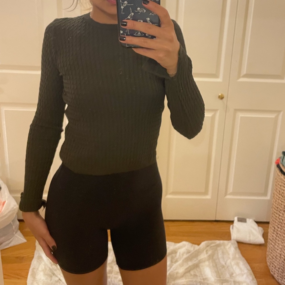 zara knit top